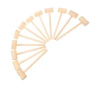 Toddmomy 24pcs Small Wooden Mallet Ergonomic Mini Hammer for DIY Crafts Chocolate Cracking Party Games Lightweight Wood Mallets for Little Hands
