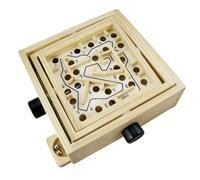 Toddmomy 25-level Ball Puzzle Game Maze Wooden Toys Intellectual Toy for Preschoolers