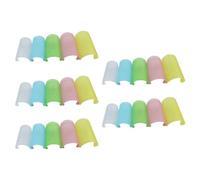 Toddmomy 25 Pcs Protective Flute Films for Chinese Bamboo Flute with Excellent Adaptability and Anti-drop Feature Assorted Colour Soft Material for Wind Instrument Protection Random Color