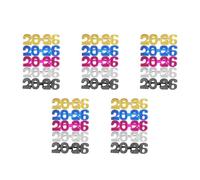 Toddmomy 25pcs 2026 New Year Eyeglasses - Glitter New Year’s Eve Number Glasses for Graduation Party Holiday Photo Booth Props