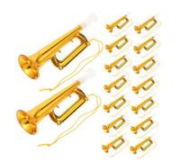 Toddmomy 25pcs Cheering Trumpet Noise Makers for Party Outdoor Sports Events Lightweight Loud Sound Handheld Air Horns Weather-resistant Trumpet for Festivals and Games