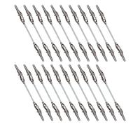 Toddmomy 25pcs Metal Double Sided Clips Silver Memo Holder Compact Multifunctional Metal Clip for Note Cards Portable and Sturdy Office and Outdoor Events Use