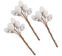 Toddmomy 27pcs Egg Twig Cutting Easter Egg Decoration Easter Ornaments Home Decor Eggs Wooden Flowers Decorations for Home Flower Arrangement Egg Easter Spotted Egg Stems Artificial Bouquet