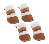 Toddmomy 2pairs Lamb Pet Winter Boots Pet Short Boots for Puppy for Walking in Snowy Ground