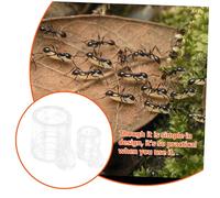 Toddmomy 2PCS Acrylic Ant Water Feeding Bowls Small Large for Ant Farms Transparent Water Feeder and Food Container Easy to Clean and Store Gift