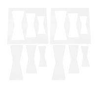 Toddmomy 2pcs Acrylic Woodworking Router Templates Bow Tie Router Jig Kit 2mm Thick Butterfly Inlay Stencil for Wood Crack Stabilizing and Decorative Wood Sign Crafting