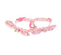 Toddmomy 2pcs Adjustable Bowtie Pet Collars Bell Removable for Small Dogs Cats Breakaway Cat Collar for Puppy and Kitten