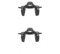 Toddmomy 2pcs Adjustable Clip-On Eye Patch for Shooting Training, Eyeglass Sight Blocker with Semi- Shield, Eye Patch for Competition Aim Assistance and Protection