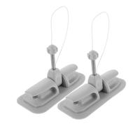 Toddmomy 2pcs Adjustable Kayak Paddle Clip Holder Side-mounted Oar Lock Brackets for Inflatable Boats and Row Boats Aluminum Alloy and PVC Paddle Mounts for Enhanced Steering and Versatile