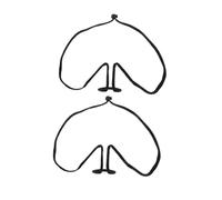 Toddmomy 2pcs Adjustable Neck Mic Holder Portable Design Black Plastic and Metal Neckworn Style Microphone Stand Rack for Musicians and Magicians on The Go Performances