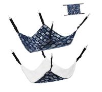 Toddmomy 2pcs Adjustable Reversible Cat Hammock Swing Bed for Pets Cozy Hanging Cat Bed Stylish Patterns for Indoor Use Easy Installation