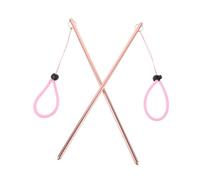 Toddmomy 2pcs Aluminum Alloy Dive Stick with Strap Underwater Bottle Knocker for Scuba Diving Communication and Exploration Lightweight Tool with Bright Rose Gold Finish