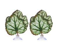 Toddmomy 2pcs Aquarium Betta Fish Resting Leaf Bed with Suction Cup, Realistic Artificial Fish Tank Leaf Hammock for Breeding and Tank Decoration