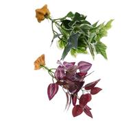 Toddmomy 2pcs Artificial Fish Tank Plants for Reptile Terrariums Realistic Aquarium Decor Pet Friendly Snake Habitat Accessories Compact Design for Betta Goldfish Spaces Natural Habitat