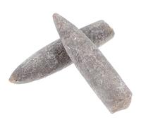 Toddmomy 2pcs Authentic Natural Belemnite Mineral Specimen for Paleontology and Geology Studies Easy to Display Feature and Tactile Learning Experience for Students