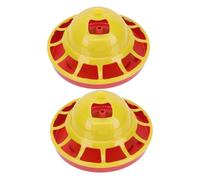 Toddmomy 2pcs Automatic Chick Feeder and Poultry Feeder for Raising Chicks Hanging Container Suitable for Small Poultry Farming