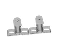Toddmomy 2pcs Bidirectional Alloy Door Pivot Hinges for Glass Shower Doors Heavy-Duty Stainless Steel Replacement Kit Secure Mounting for Framed Cabinets and Bookcases with Extended