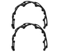Toddmomy 2pcs Black Abs Plastic Hair Headbands with Toothed Design for Comfortable Wearing and Multiple Wearing Ways, for Wedding and Birthday Accessories