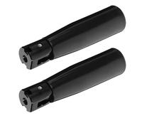 Toddmomy 2pcs Black Foldable Crank Handles with Bakelite Material, Portable Replacement Parts for Machinery and Packaging Equipment, Ergonomic Revolving Handle Grips with Foldable Design