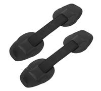 Toddmomy 2pcs Black Pvc Kayak Handle Grip Replacement for Inflatable Kayaks and Paddleboards, Sturdy Side Carry Handles for Canoe and Sup Accessories, Kayaking Paddle Grip Set