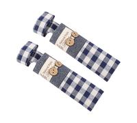 Toddmomy 2pcs Blue Refrigerator Handle Covers Dustproof Protector Set Fabric Handle Wraps for Fridge