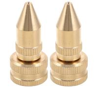 Toddmomy 2pcs Brass Adjustable Nozzle Replacement, Replacement Spray Tip, Compatible with Roundup 181331, Screw On Cone Nozzle with Gaskets Garden Sprayer