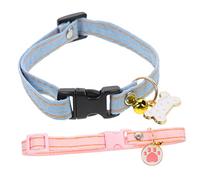 Toddmomy 2pcs Breakaway Cat Collar Pendant Kitten Accessories for Boys and Girls Fashion and Comfortable Pet Collar