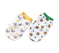 Toddmomy 2Pcs Breathable Cartoon Dog Vests for Summer Comfortable Pet Apparel for Small Breeds for Daily Walks and Outdoor Activities