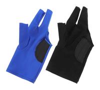 Toddmomy 2pcs Breathable Three Finger Billiard Gloves Professional Snooker Cue Sports Gloves for Men Women Comfortable and Stretchable Design for Pool and Snooker Games