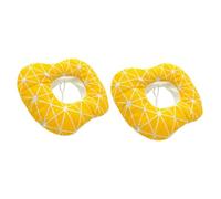 Toddmomy 2pcs Cat Recovery Collar Adjustable Breathable Pet Neck Collar for Cats Dogs and Soft Memory Foam Design to Prevent Licking and Scratching Wounds Comfortable for Use Linen Yellow