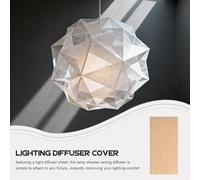 Toddmomy 2Pcs Ceiling Light Shade Diffuser 15X30Cm Beige Downlight Diffuser Cover Anti-Dazzling Panel for Pendant Lights and Classroom Lighting