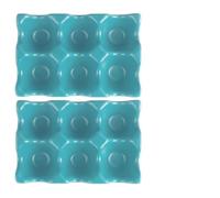 Toddmomy 2pcs Ceramic Egg Storage Rack for Kitchen Storage Blue Shockproof Egg Holder Container Modern Elegant Design Separately Stored and Organised for Countertop Or Fridge