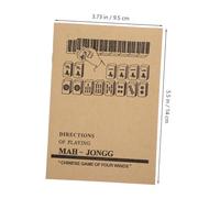 Toddmomy 2pcs Chinese Mahjong Guidebook with Vintage Rules Expert Instruction Manual for Learning Mastering Mahjong Gameplay Clear Print for Beginners and Competitors