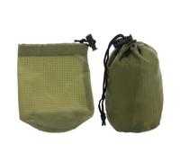 Toddmomy 2pcs Compact Poncho Adult Storage Bags for Outdoor Bike Hike Camp Emergency Reusable Lightweight Drawstring Raincoat Dry Bag