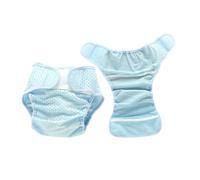 Toddmomy 2pcs Cool Diapers Stretchable Mesh Cover Reusable Cloth Diapers for Newborns Polyester Fiber Breathable Underwear for Boy Girl Potty Training