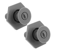 Toddmomy 2Pcs Cooler Threaded Drain Plug Caps Gray Nut Plastic Freezer Drain Cover Replacement Parts for Cold Storage, Camping, Home Use