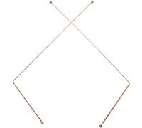 Toddmomy 2pcs Copper Dowsing Rods Paranormal Divining Rods Detection Tool for Finding Crypts and Water with Portable Pen Shape Design and Sturdy Copper Material for Ghost Hunting