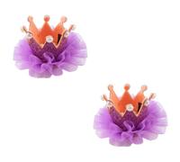 Toddmomy 2pcs Creative Shaped Headwear for Pets Birthday Party Hat for Dogs and Cats Stylish Costume Accessory for Pet Celebrations and Photo Shoots