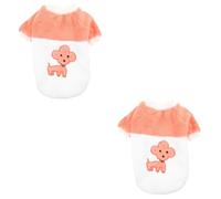 Toddmomy 2pcs Cute Dog Clothes for Fall Wear-resistant Fleece Puppy Costume Comfortable Pet Garment for Dogs and Cats Adorable Coral Fleece Outfit Watermelon Red