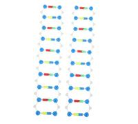 Toddmomy 2pcs Dna Model Double Helix Structure Kit Educational Science Teaching Tool for Students Biology Class Learning Aid for High School and University Biology Education