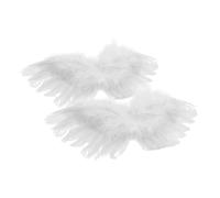 Toddmomy 2pcs Doll Angel Wings Decorative Props Easy Attach Fine Straps for Dolls Romantic Touch for Cosplay and Craft Projects