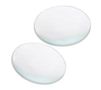 Toddmomy 2pcs Double Convex Lens Glass Diameter Focal with Polished Edges Transparent Optical Lens for Physics Experiments Science Teaching and Clear Imaging
