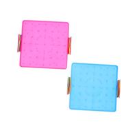 Toddmomy 2pcs Double Sided Geoboard for Plastic Pegboard Interactive Math Learning Tool for Classroom Stem Activities Enhances Fine Motor Skills and Cognitive Development Pink and Blue