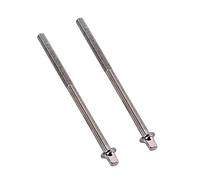 Toddmomy 2pcs Drum Tension Rods Snare Drum Key Rods Replacement Parts for Short Tension Musical Percussion Instrument