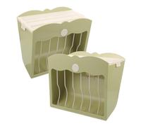 Toddmomy 2pcs Feeder Removable Rack for Guinea Pigs and Bunnies Hay Holder Reducing to Clean Feeding for Pets