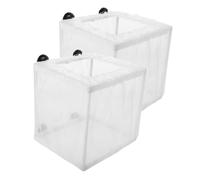 Toddmomy 2pcs Fish Breeding Box Small Fish Incubator Floating Isolation Box for Guppy Betta Separator Breeding
