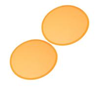 Toddmomy 2PCS Foldable Japanese Mini Disc Fan Portable Round Handheld Dance Fan for Parties Performances with Compact Design and Secure Grip Orange