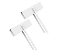 Toddmomy 2pcs Folding Door Lock Metal Bifold Door Locks Bi Fold for Safety White
