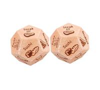 Toddmomy 2pcs Food Decision Dice Fun Pocket Dice for Parties Creative Meal Selector for Valentine Day Boyfriend Girlfriend