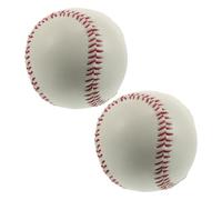 Toddmomy 2pcs Glow in The Dark Baseballs Official Size and Weight Plastic Training Balls for Outdoor Night Play and Practice